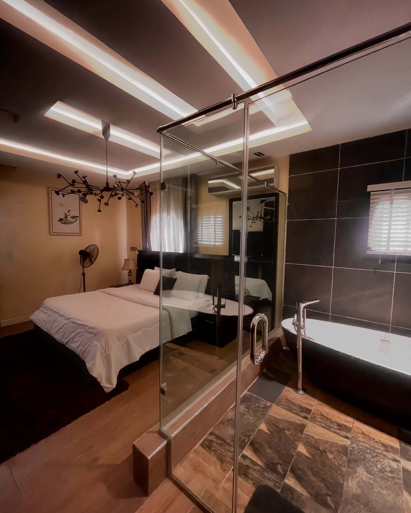 豪華公寓, 陽台, 城市景觀 | 浴室 | 免費盥洗用品、吹風機、拖鞋、毛巾