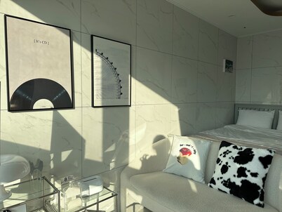 Cozy 1-bedroom building in soothing Busan with AC comfort