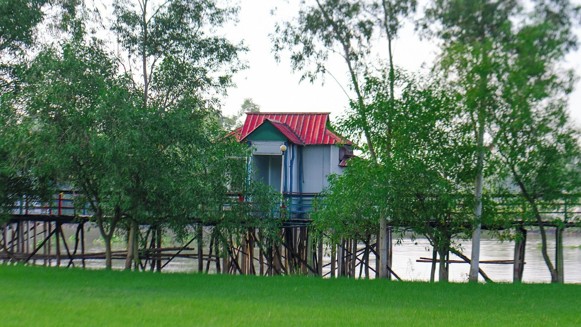 Cottage Standard, balcon, vue fleuve
