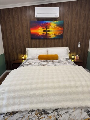 2 habitaciones, tabla de planchar con plancha y wifi gratis 