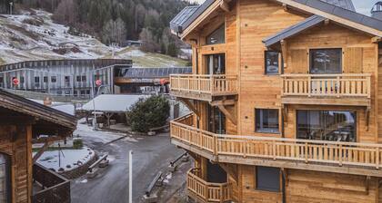 Morzine modern 3-room by the slopes, parking and wifi included