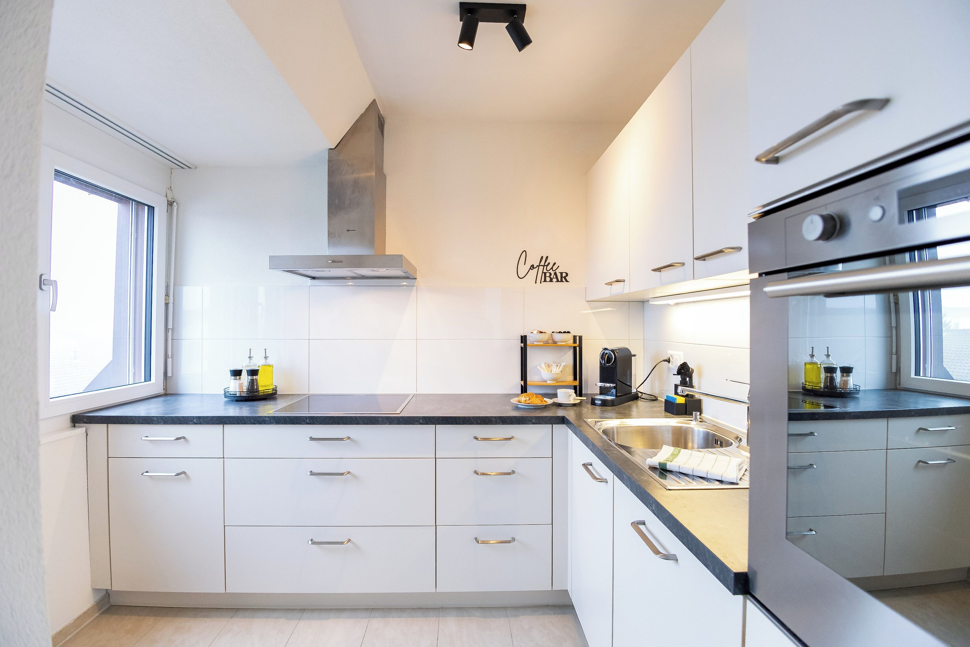 Kühlschrank, Ofen, Herdplatte, Geschirrspüler