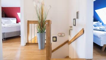 3 soverom, strykejern/-brett, reiseseng for barn og wi-fi (inkludert)