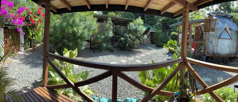 Family Cabin, Balcony, Garden View | Terrace/patio