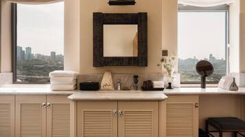 Superior Double Room, City View | Desk, laptop workspace, blackout drapes, iron/ironing board