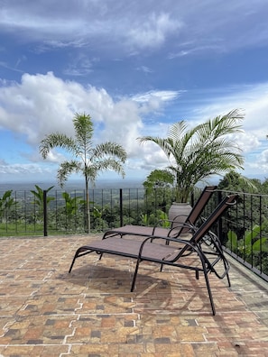 Blick von der Unterkunft