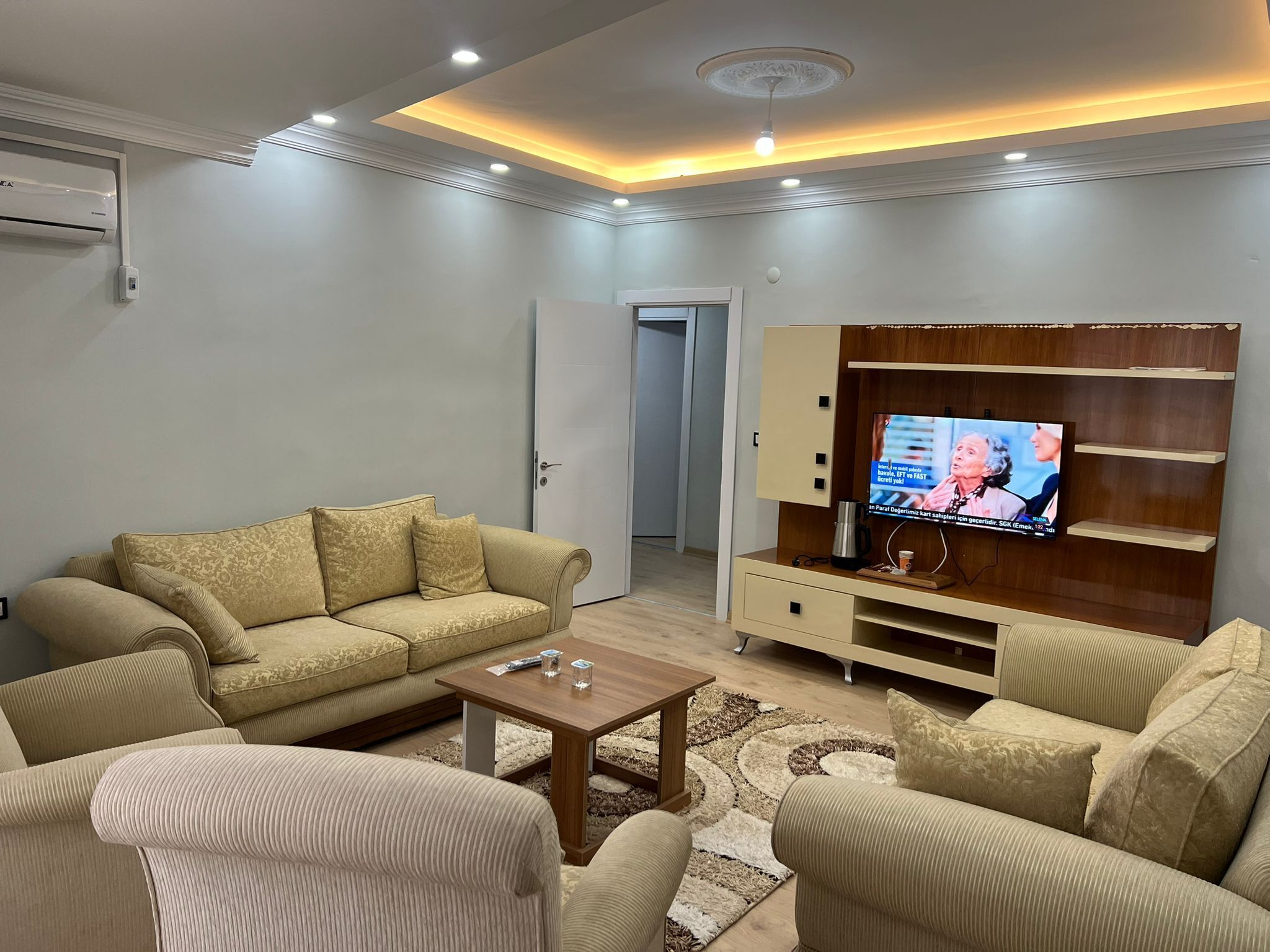 Classic Apartment, City View | Laptop workspace, iron/ironing board