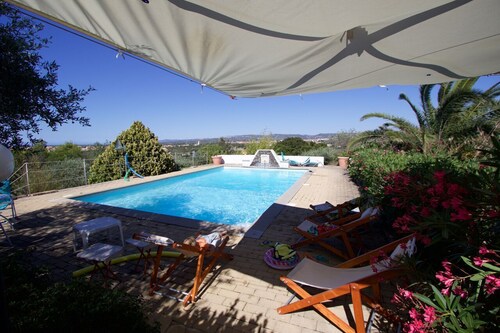 Casadellameridiana: Family villa in an ancient olive grove with views and pool