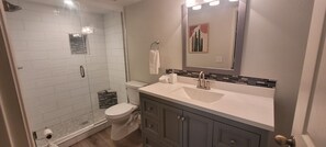 Shower, hair dryer, towels - New 3 bedroom second floor in gated community in Ventana Canyon (Tucson)