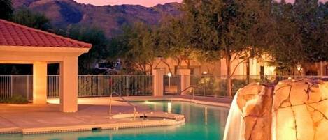 Una piscina riscaldata