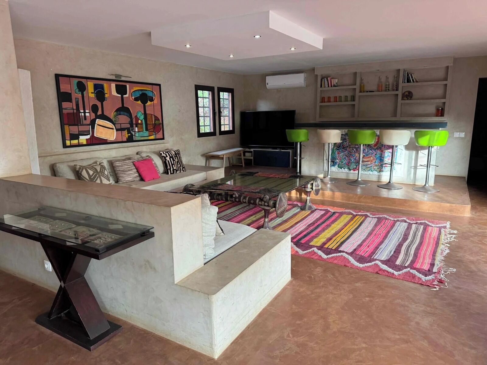 Deluxe-villa - strandudsigt | Opholdsområde