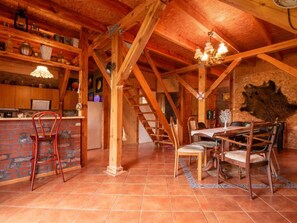 House | Dining - Atmospheric Holiday Home With a Swimming Pool (gmina Dobra)