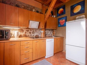 House | Private kitchen | Highchair - Atmospheric Holiday Home With a Swimming Pool (gmina Dobra)
