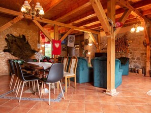 House | Dining - Atmospheric Holiday Home With a Swimming Pool (gmina Dobra)