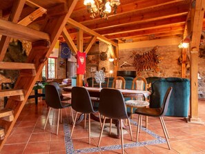 House | Dining - Atmospheric Holiday Home With a Swimming Pool (gmina Dobra)