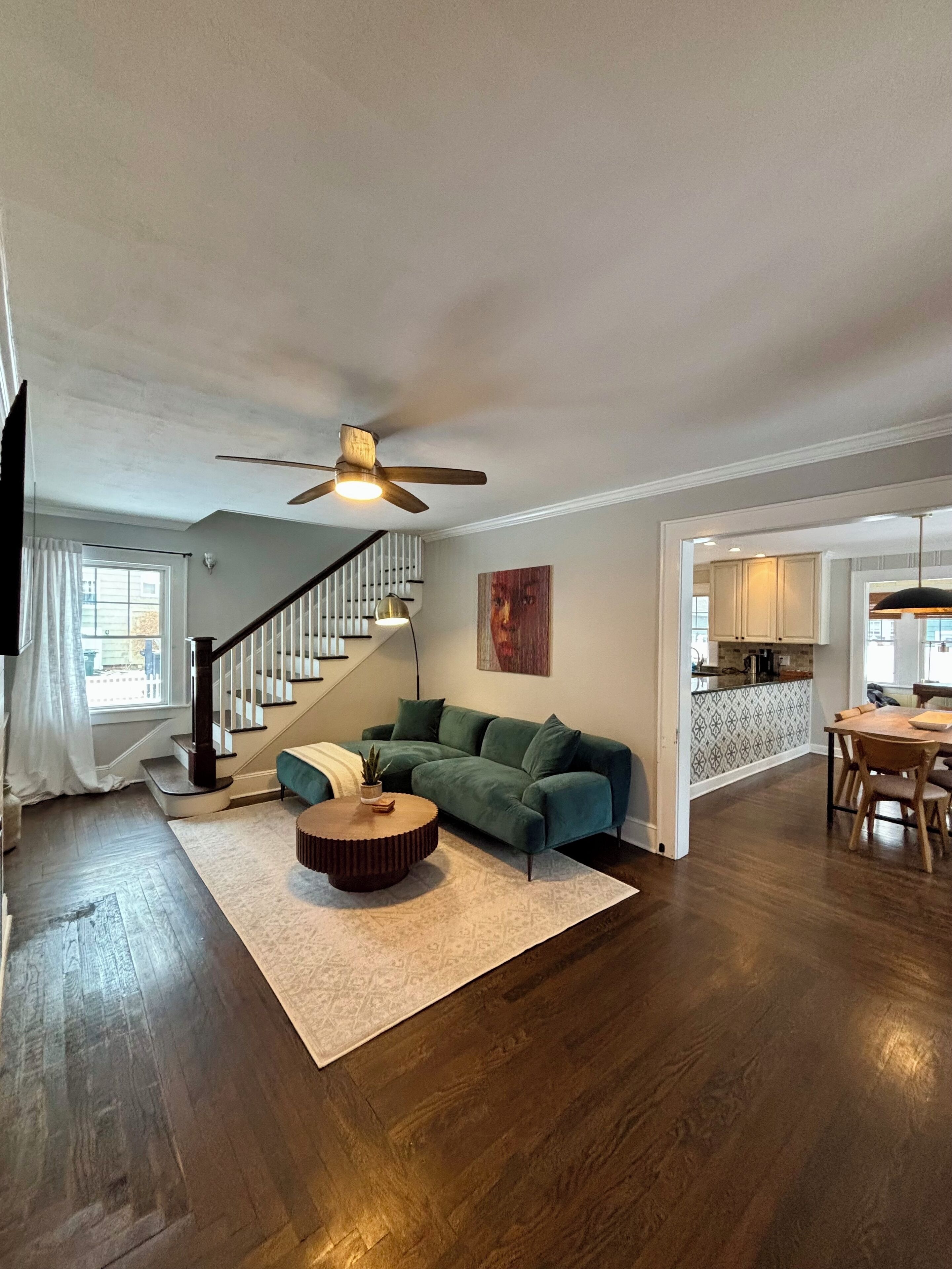 TV connectée, cheminée