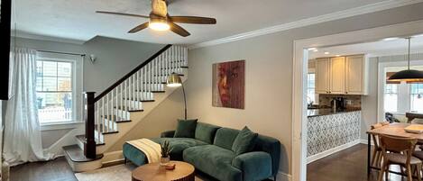 TV connectée, cheminée