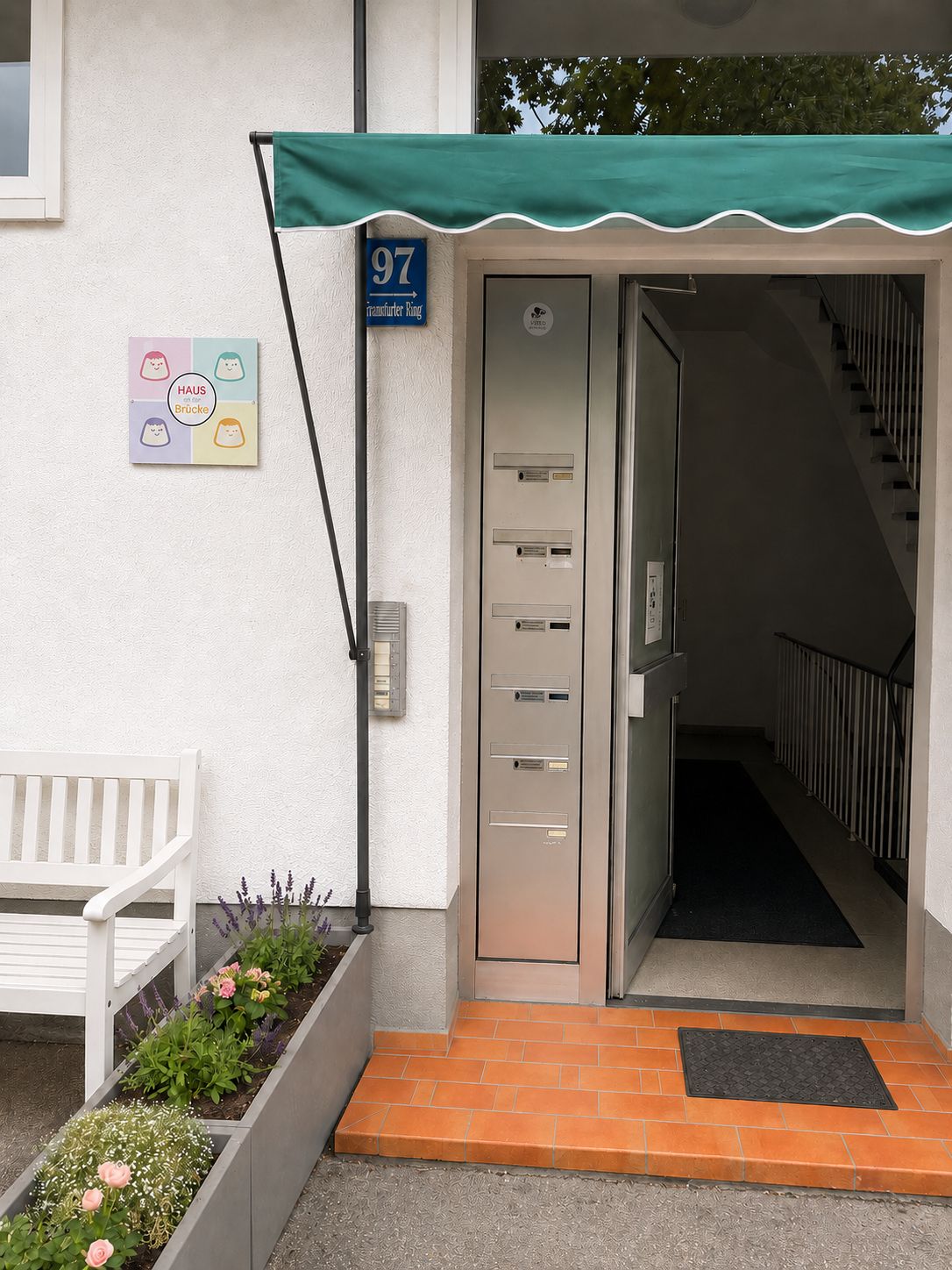 Voorkant van accommodatie