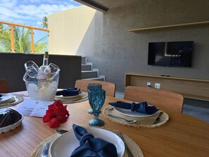 Villa | Dining - MHV Milagres - Lanai Casa 25 (São Miguel dos Milagres)