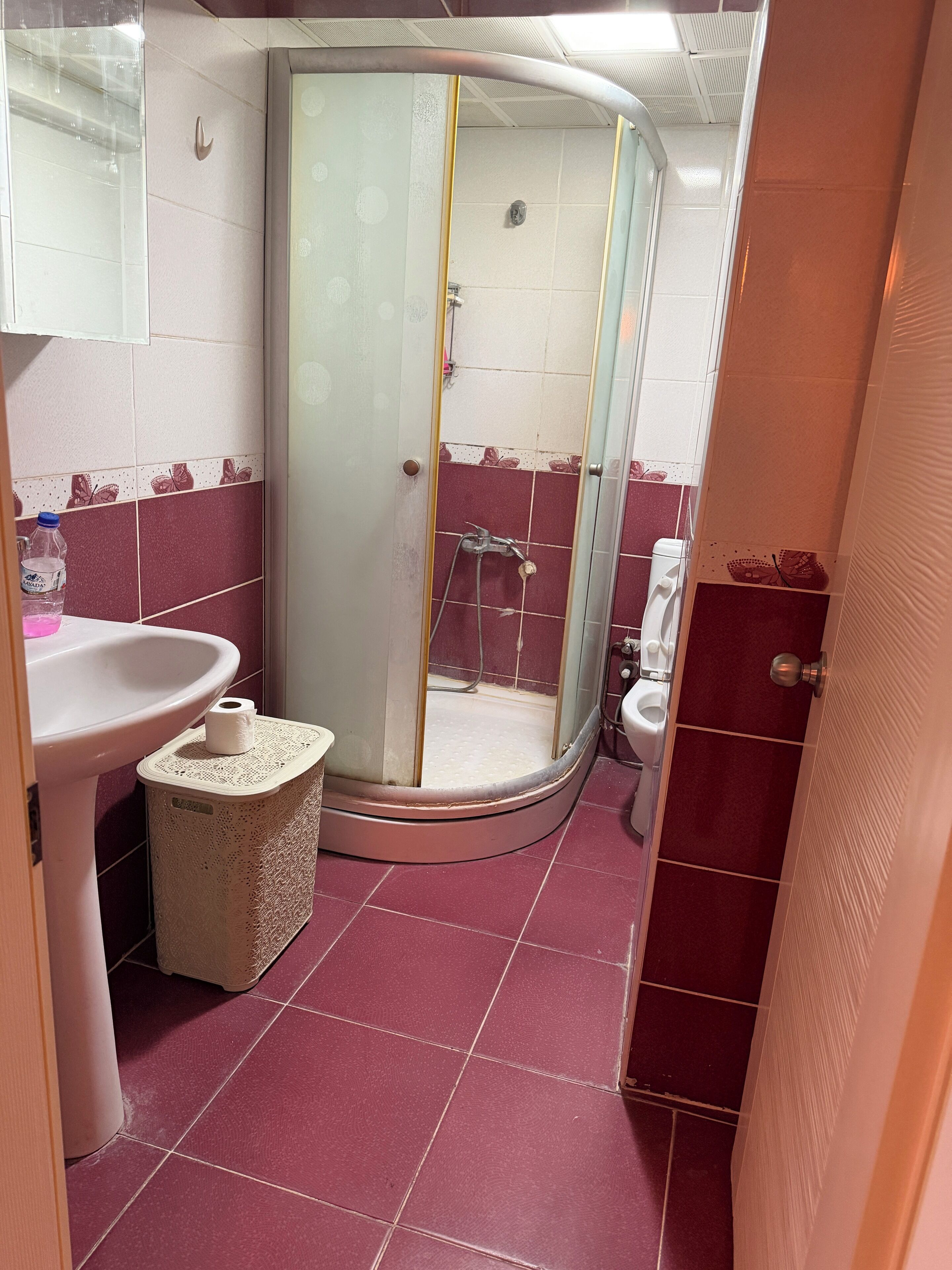 标准公寓 | 浴室 | 淋浴设施、吹风机、毛巾、肥皂