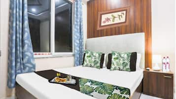 Classic Double Room, City View | Desk, laptop workspace, iron/ironing board