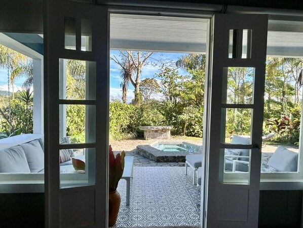 Deluxe Double Room, Garden View | Terrace/patio - Casa Hacienda La Esperanza (Turrialba)