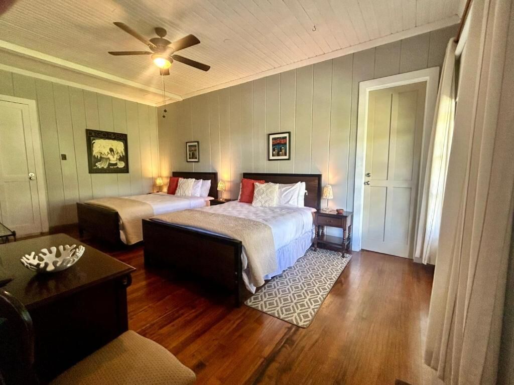 Comfort Quadruple Room, Garden View | In-room safe, laptop workspace, free WiFi