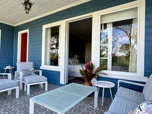 Deluxe Double Room, Garden View | Terrace/patio - Casa Hacienda La Esperanza (Turrialba)