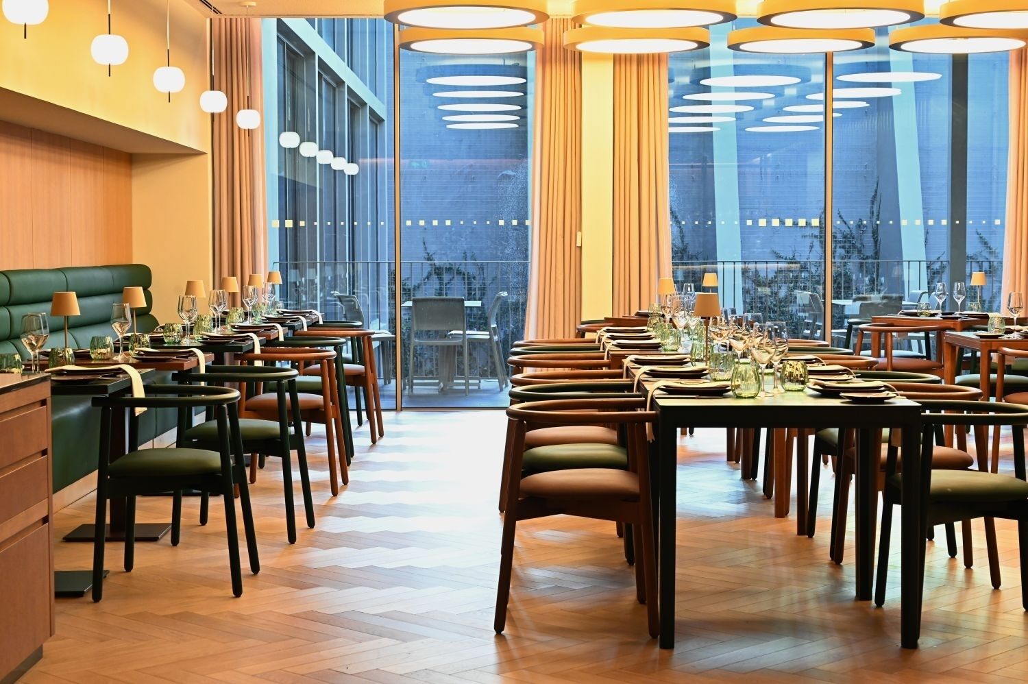 Host a long, shared meal at the inviting chef’s table.