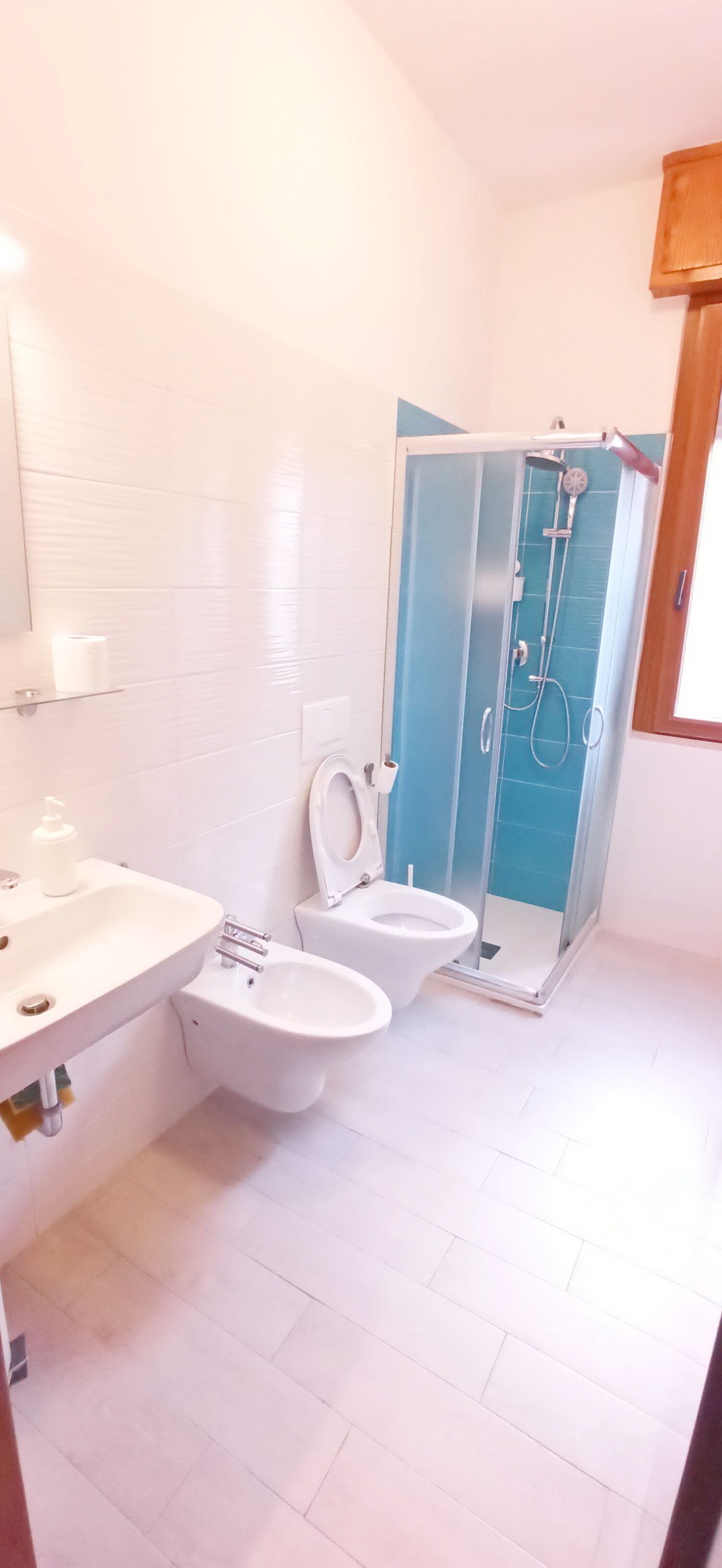 Sèche-cheveux, bidet, serviettes fournies