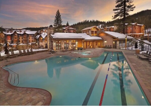 Outdoor pool, a heated pool - Experience luxury living at Hyatt Northstar Lodge, premier ski-in/ski-out resort (Truckee)