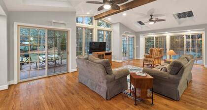 Lakefront Haven | Sunroom, Deck, Near Hospital