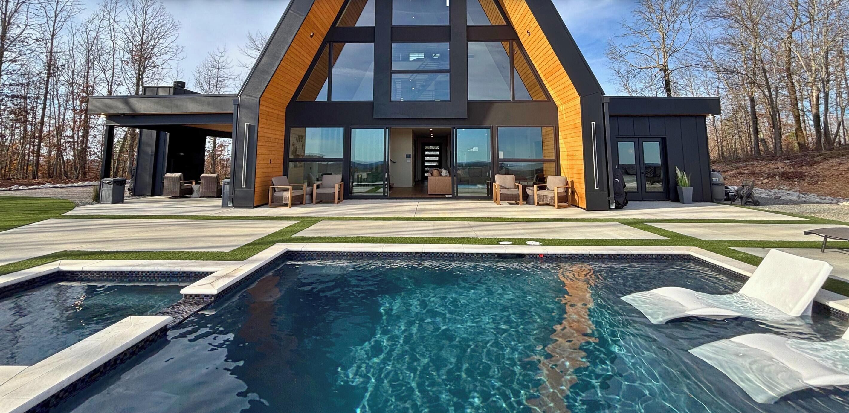 Una piscina climatizada