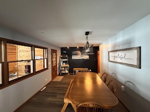 Dining - Spacious 6-bedroom lake home with an indoor pool, hot tub, and sauna. (Willmar)