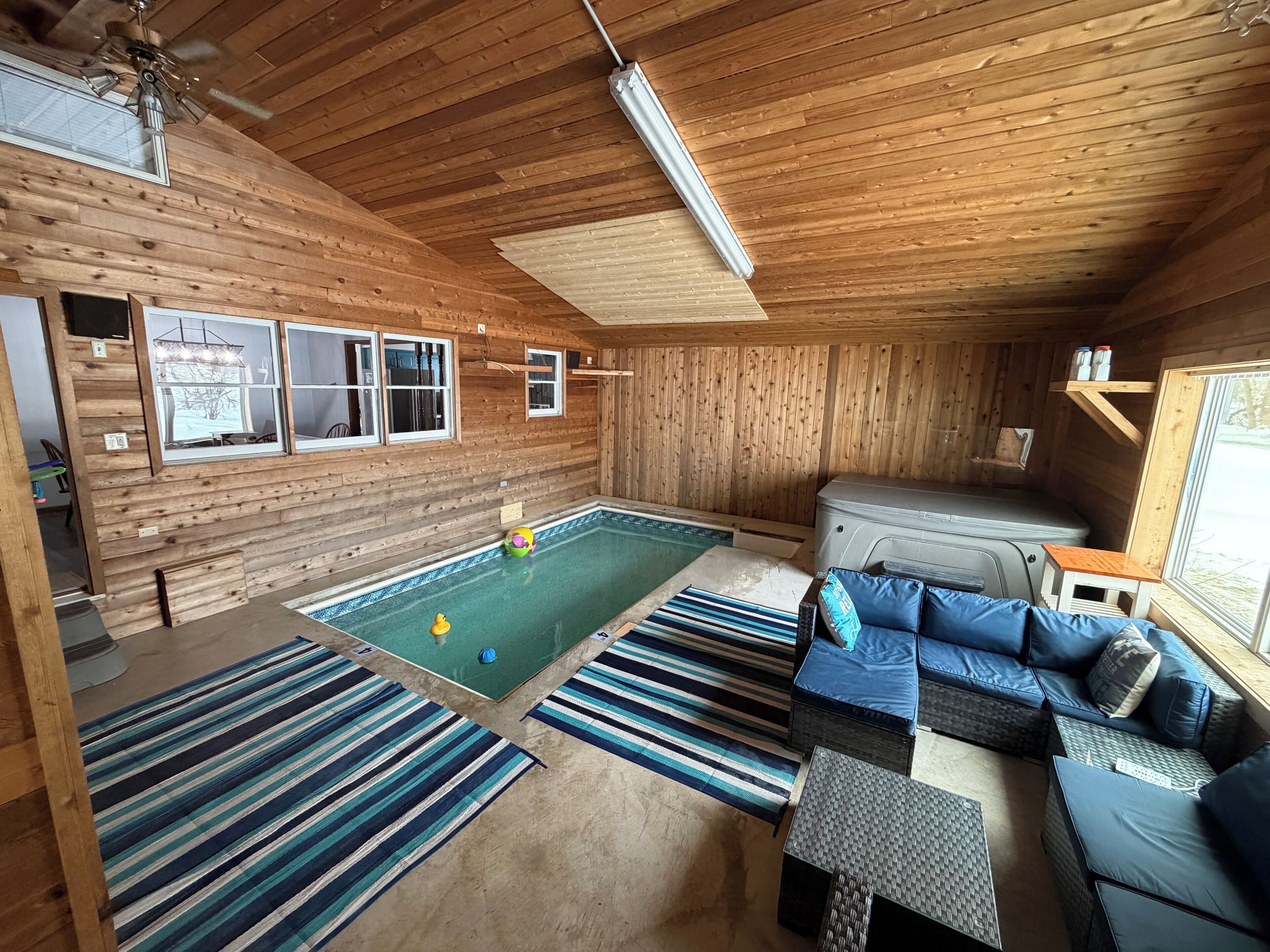 Piscine couverte, piscine chauffée