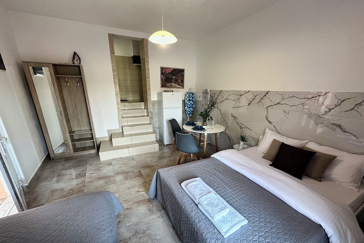 Superior-íbúð - sjávarsýn | Straujárn/strauborð, ókeypis þráðlaus nettenging