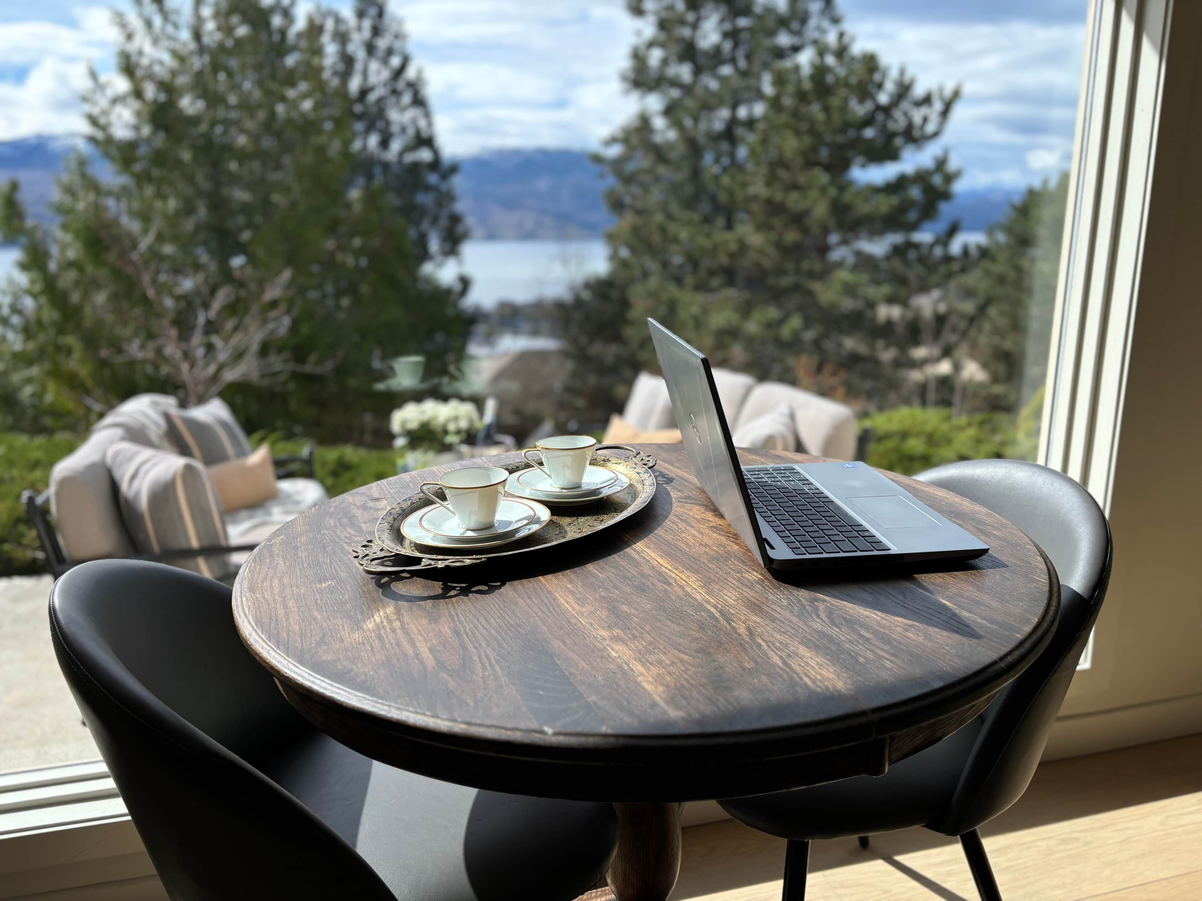 kitchen table = big window