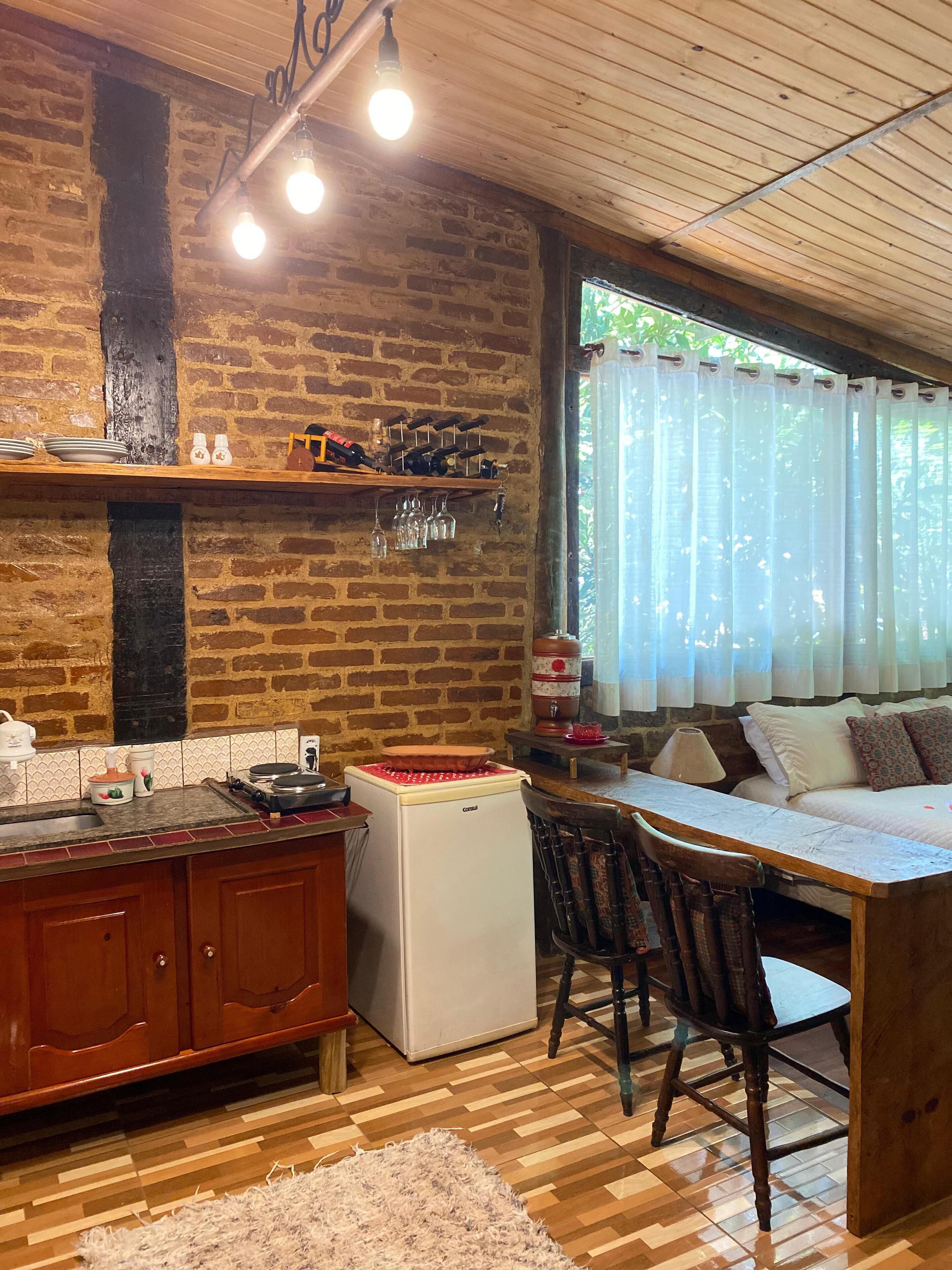 Microondas, placa de cocina