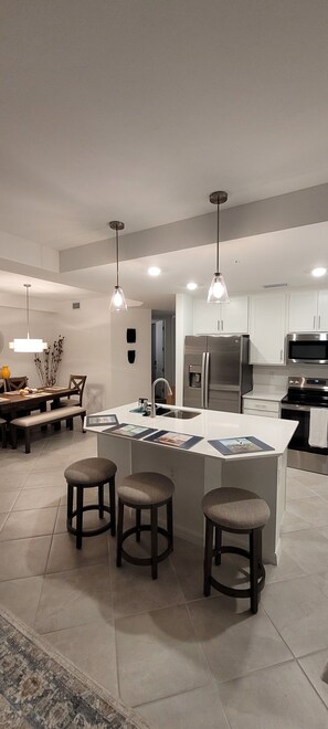 Private kitchen - Modern Coastal Retreat -Spacious condo at the National Golf & Country Club (Ave Maria)