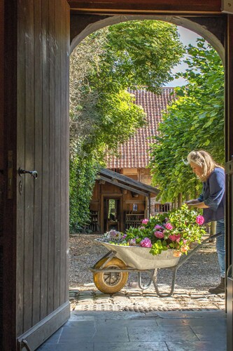 Warm family run farmhouse in the national park of Haspengouw in Belgian Limburg