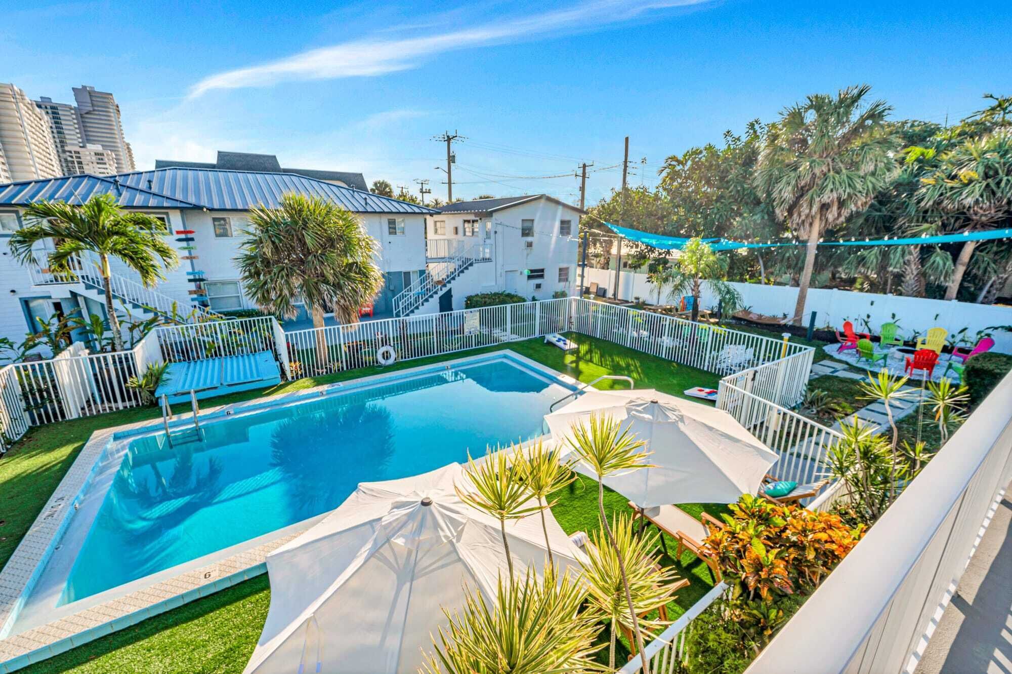 Piscine extérieure, piscine chauffée