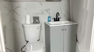 Towels, soap, toilet paper