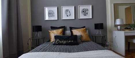 1 soverom og sengetøy