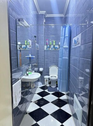 Shower, towels, soap, toilet paper - Large Studio Fiber optics IPTV (Marrakech)