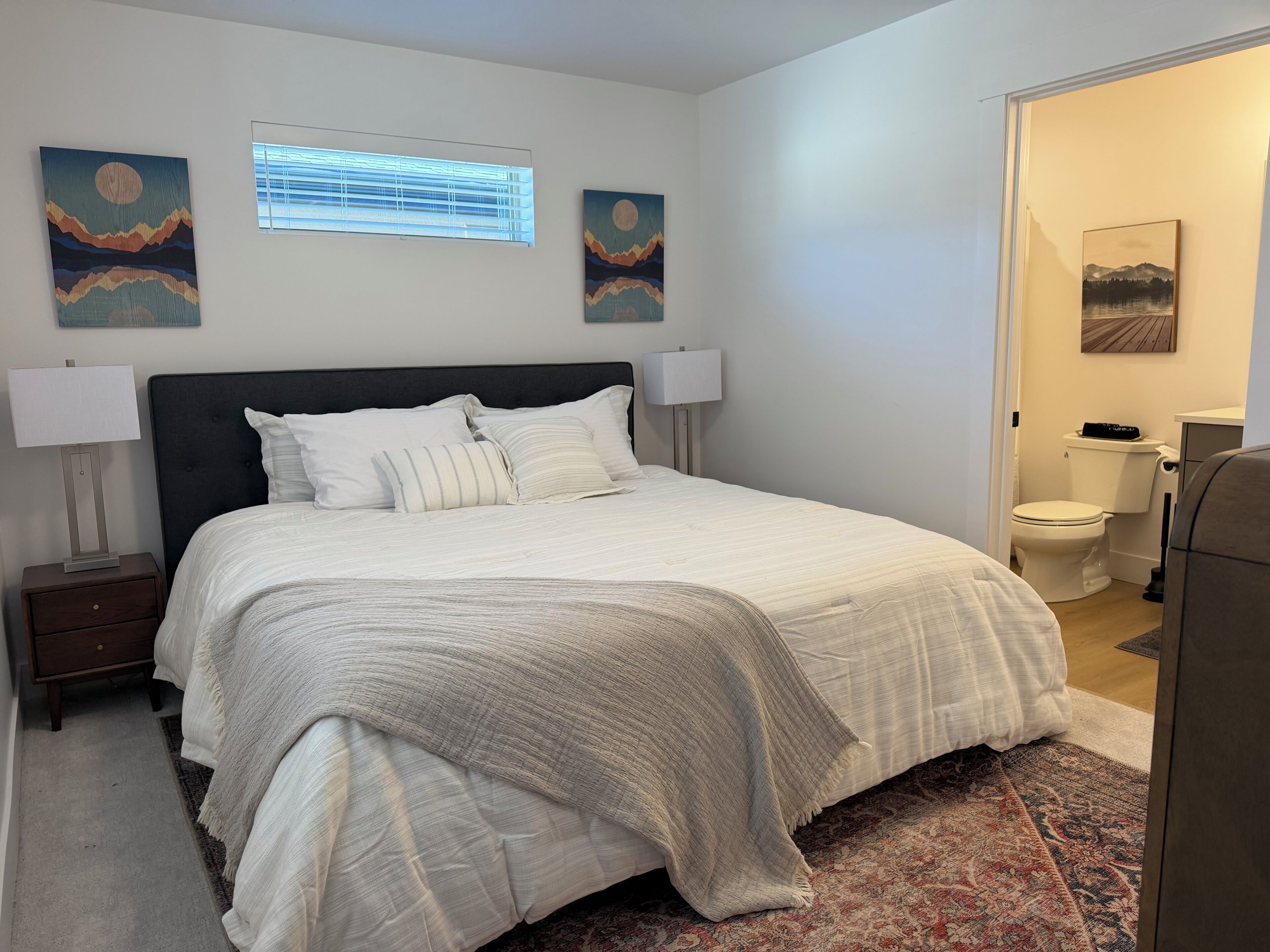 3 habitaciones, wifi gratis, ropa de cama y acceso para silla de ruedas 