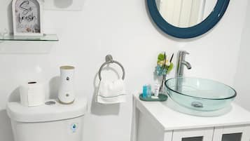 Handdoeken, zeep, toiletpapier