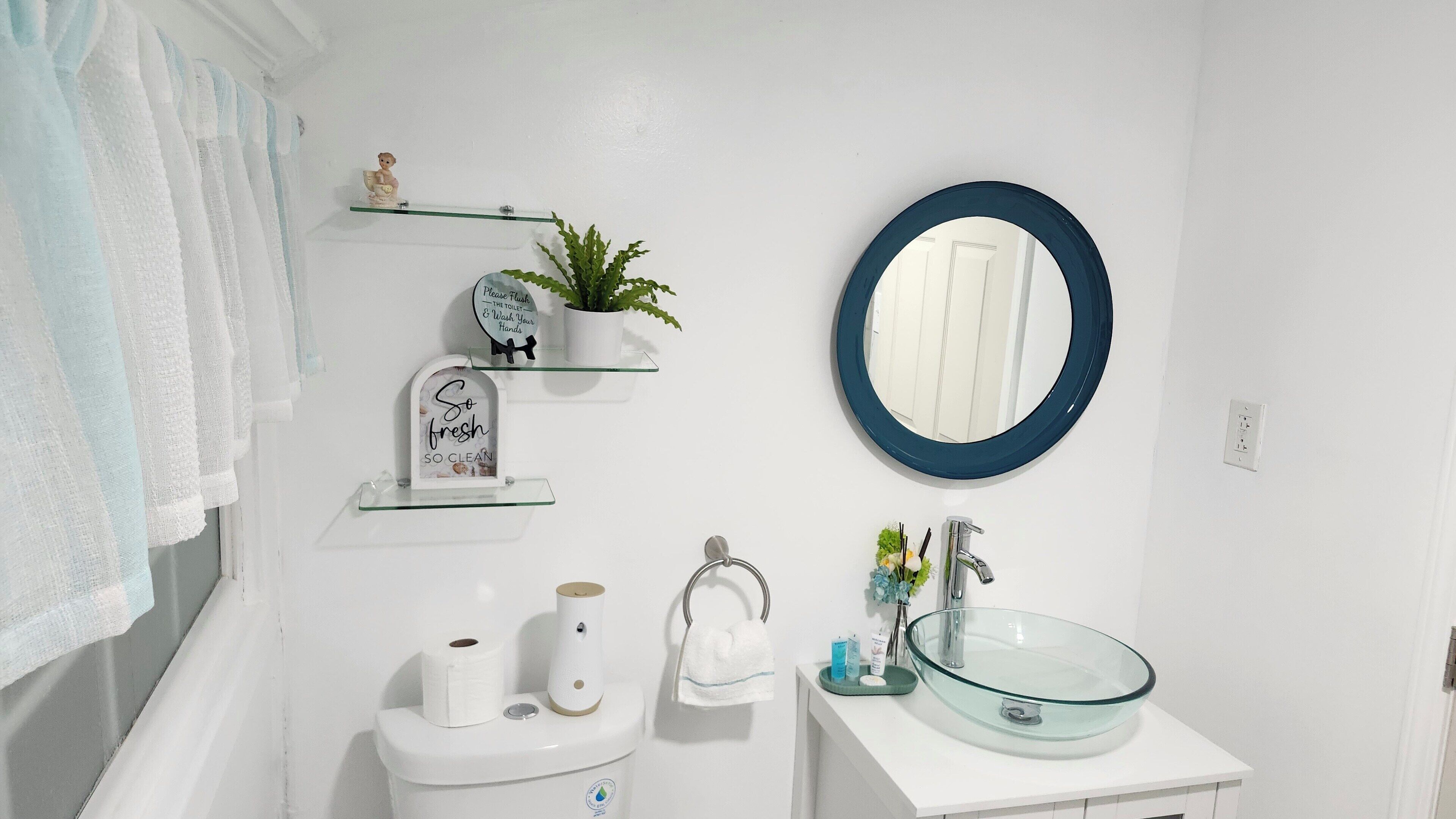 Handdoeken, zeep, toiletpapier