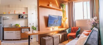 Cozy apartment in the southern part of Uberlândia, near Praia Clube.