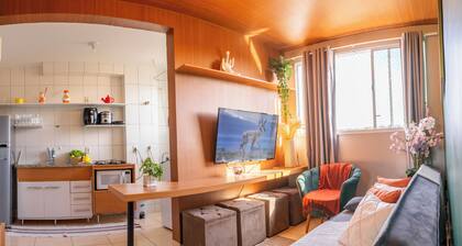 Cozy apartment in the southern part of UberlĂąndia, near Praia Clube.
