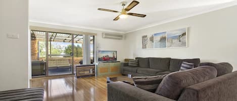 TV, fireplace, ping pong